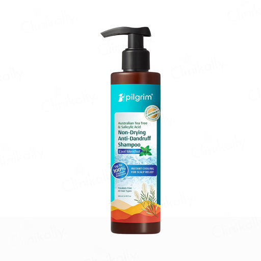 Pilgrim Australian Tea Tree & Salicylic Acid Non-Drying Anti-Dandruff Shampoo - Cool Menthol